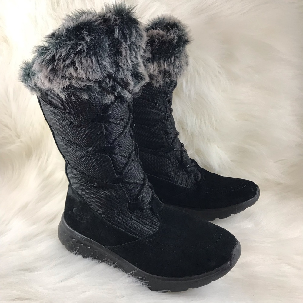 Skechers Black Winter Boots Women’s size 6.5